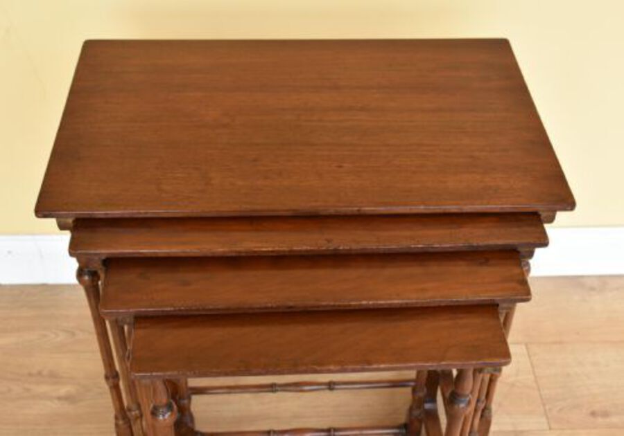 Antique Edwardian Mahogany quartet Nest Tables
