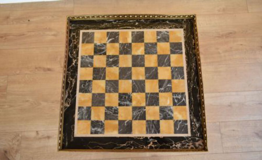 Antique Regency Chess Table