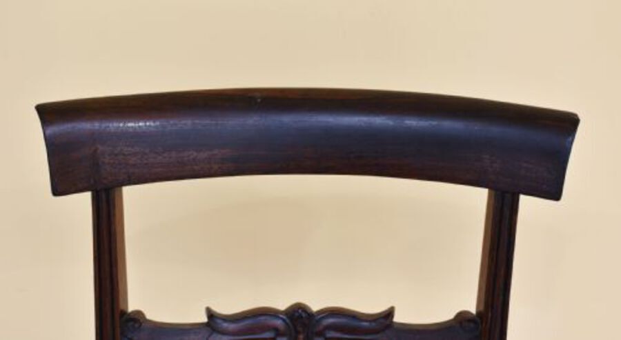 Antique Set of 6 William IV Rosewood Dining Chairs