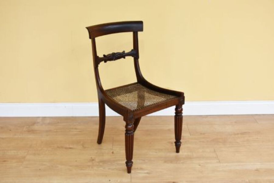 Antique Set of 6 William IV Rosewood Dining Chairs