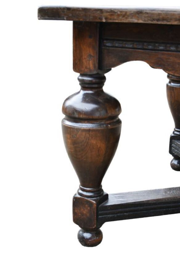 Antique 19th Century Solid Oak Refectory Table