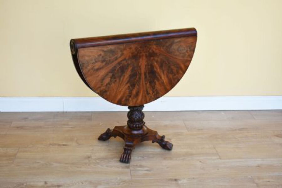 Antique Regency Flame Mahogany Sutherland Table