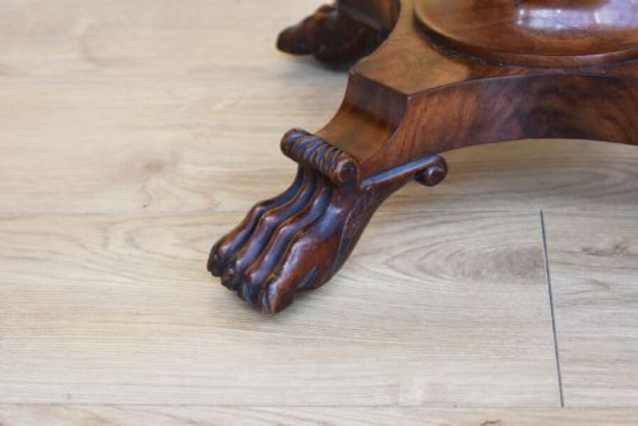 Antique Regency Flame Mahogany Sutherland Table