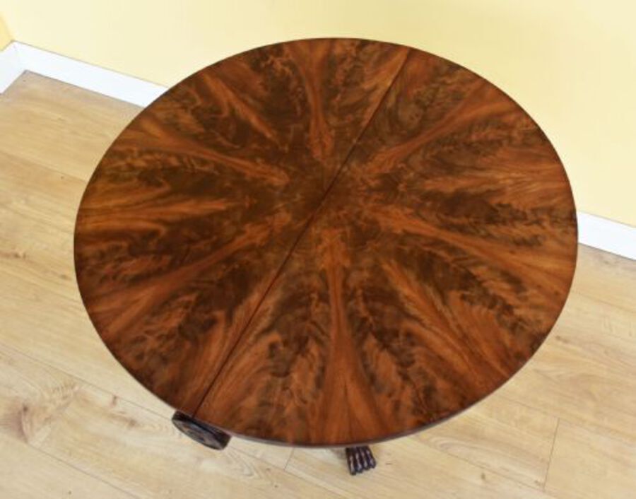 Antique Regency Flame Mahogany Sutherland Table