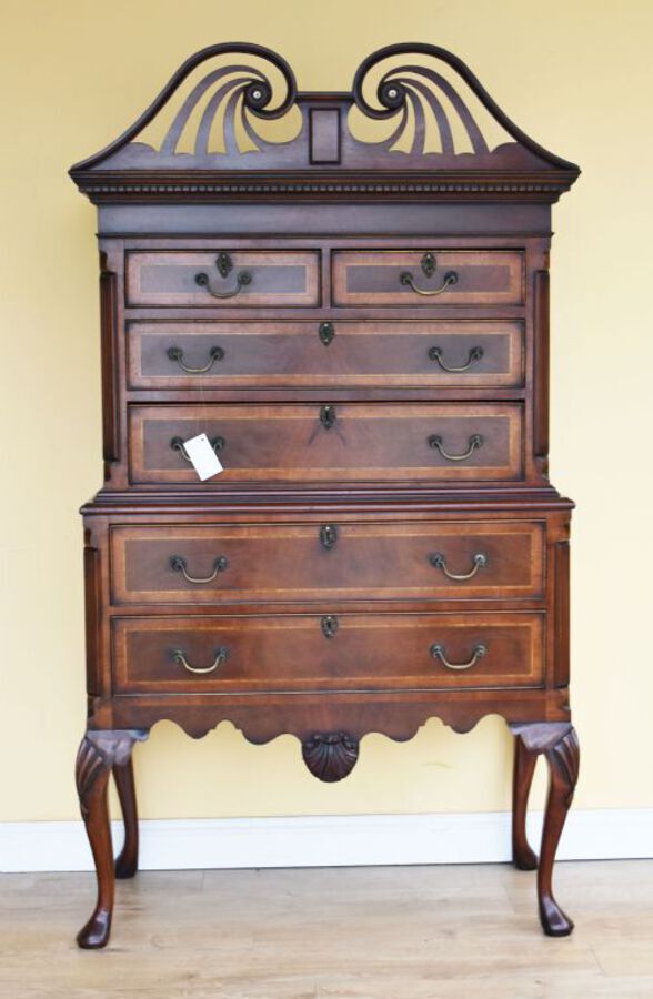 Antique Georgian Style Mahogany Chest on Stand