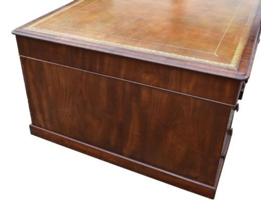 Antique Victorian Mahogany Partners Desk