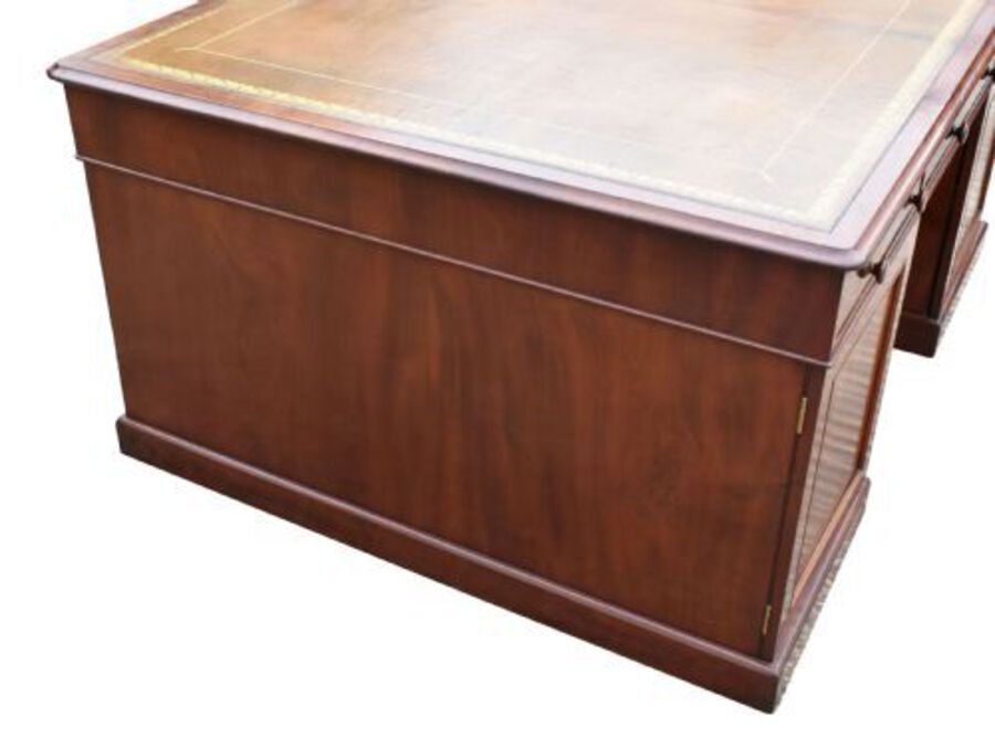 Antique Victorian Mahogany Partners Desk