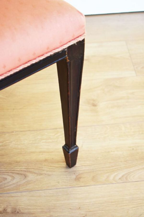 Antique Set of 8 Edwardian Solid Mahogany Dining Chairs