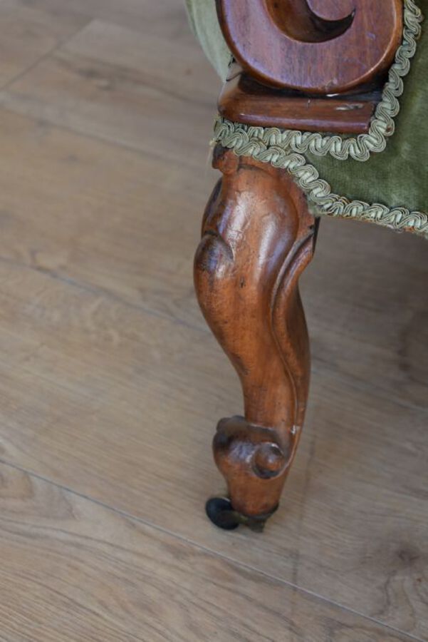 Antique Victorian Mahogany Chaise Longue 