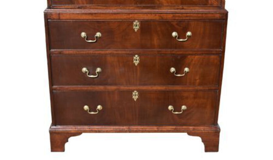 Antique George III Mahogany Chest on Chest