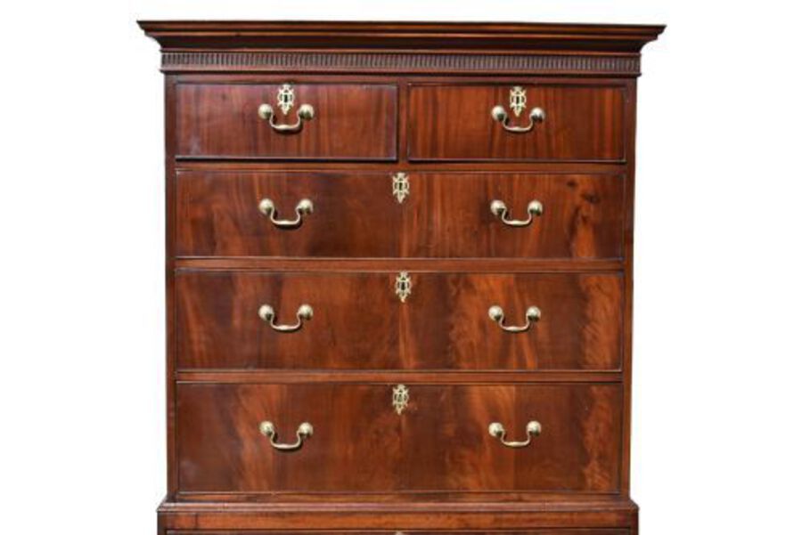 Antique George III Mahogany Chest on Chest