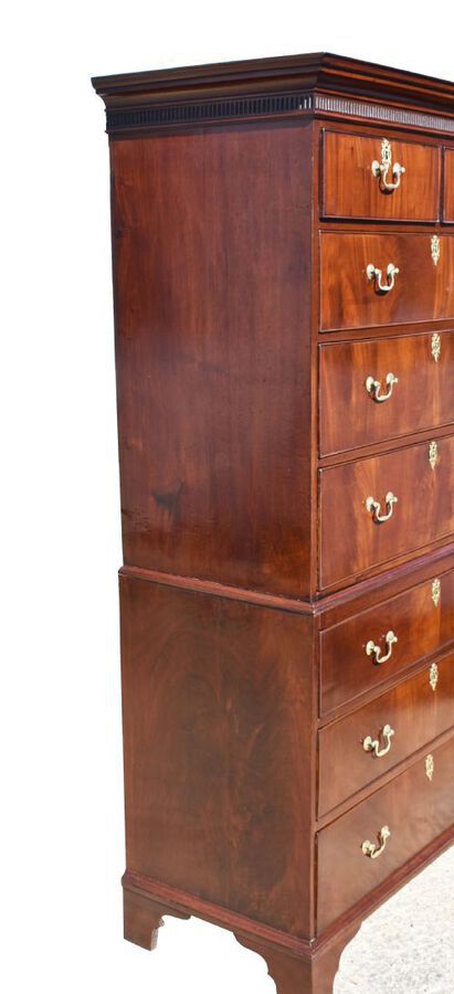 Antique George III Mahogany Chest on Chest