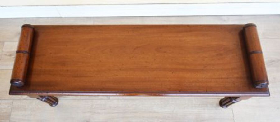 Antique 19th Century Victorian Mahogany Window Seat