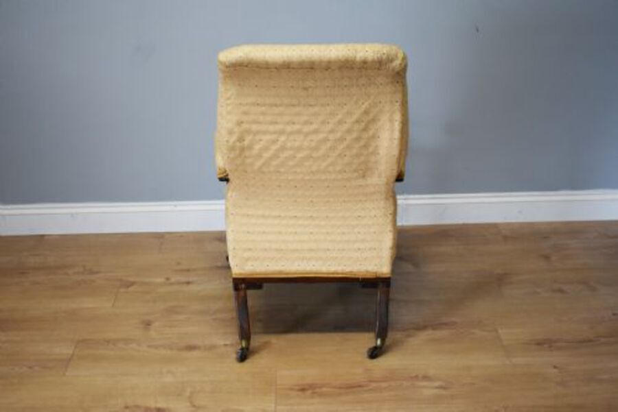 Antique 19th Century Early Victorian Mahogany Armchair