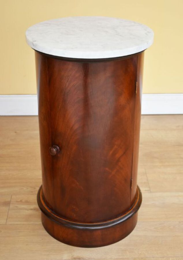 Antique Pair of Victorian Style Circular Pot Cupboards