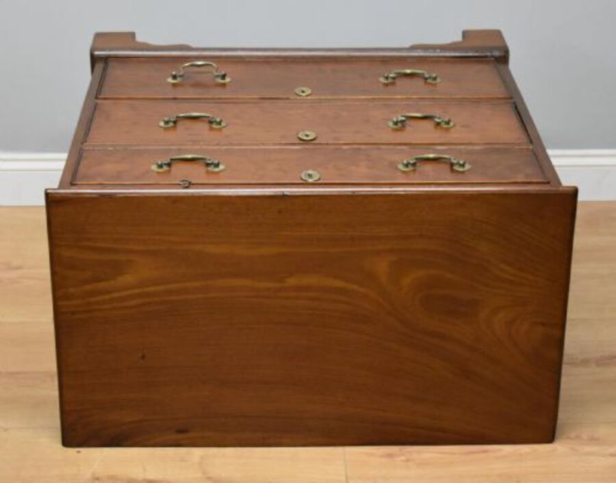 Antique Regency Mahogany Chest with brushing slide