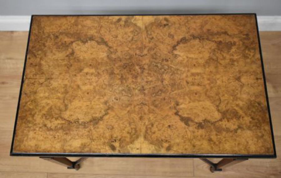 Antique Victorian Burr Walnut Occasional Table 