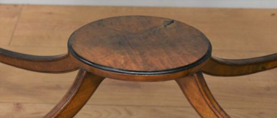 Antique Victorian Burr Walnut Occasional Table 