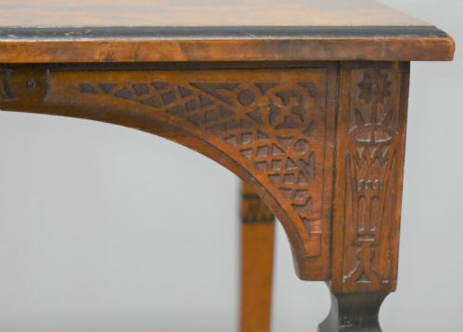 Antique Victorian Burr Walnut Occasional Table 