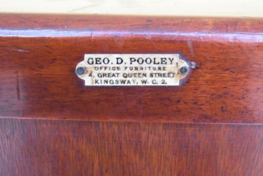 Antique Early 20th Century Mahogany File Cabinet