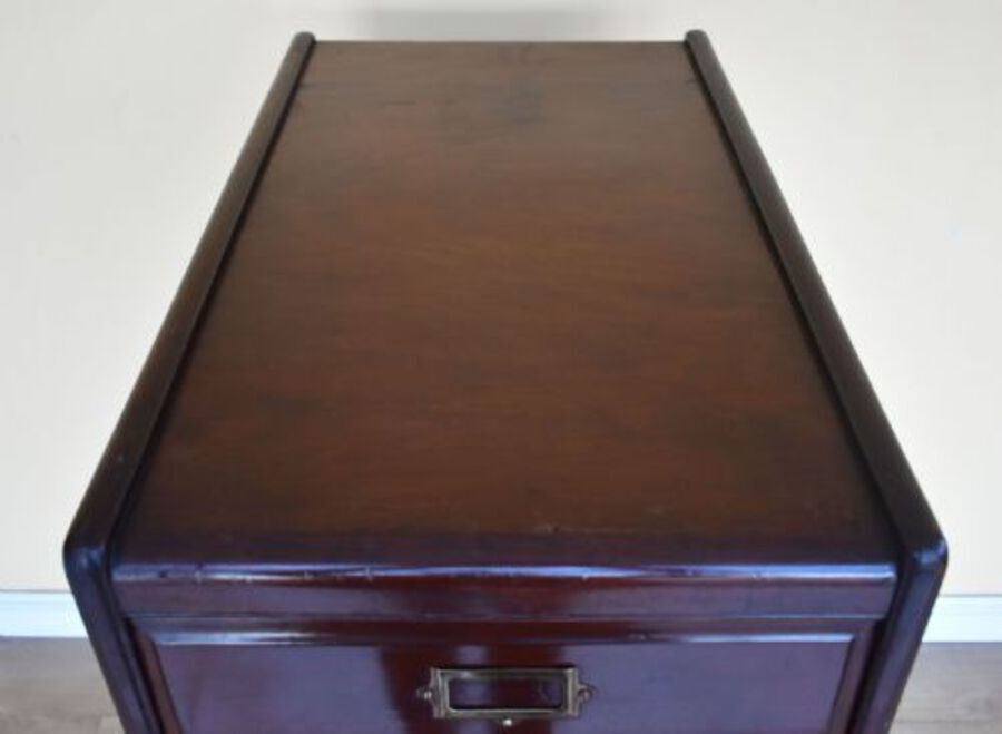 Antique Early 20th Century Mahogany File Cabinet