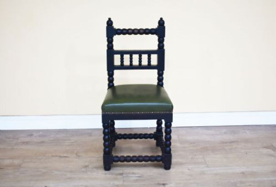 Antique Set of 8 19th Century Cromwellian Style Dining Chairs