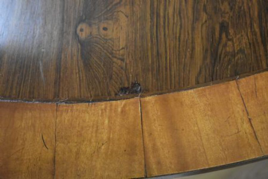 Antique Victorian Rosewood satinwood Dining/Breakfast Table