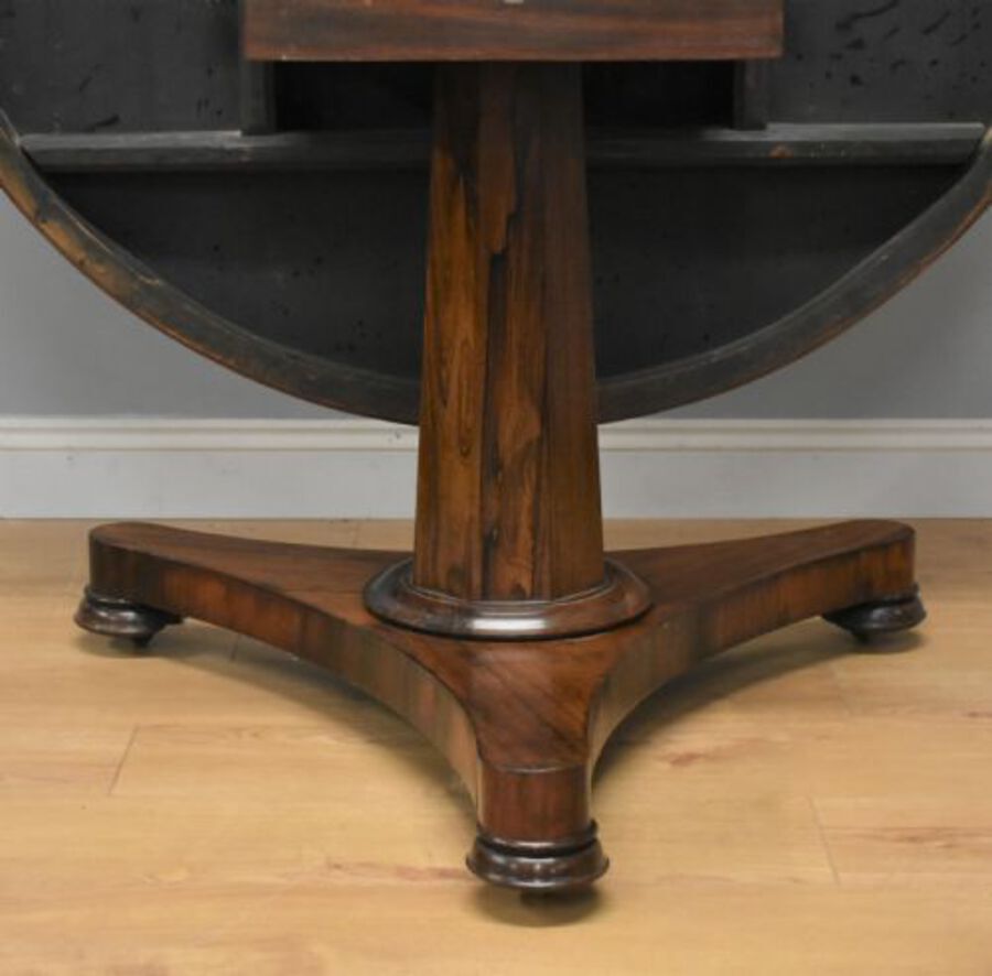 Antique Victorian Rosewood satinwood Dining/Breakfast Table