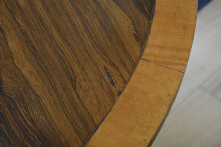 Antique Victorian Rosewood satinwood Dining/Breakfast Table
