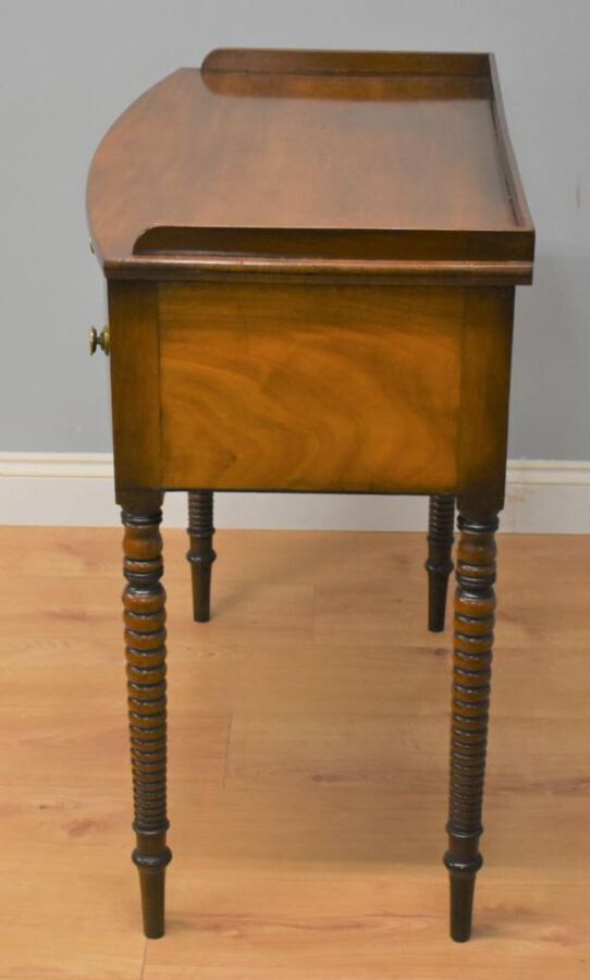 Antique Regency Mahogany Bow front Side Table