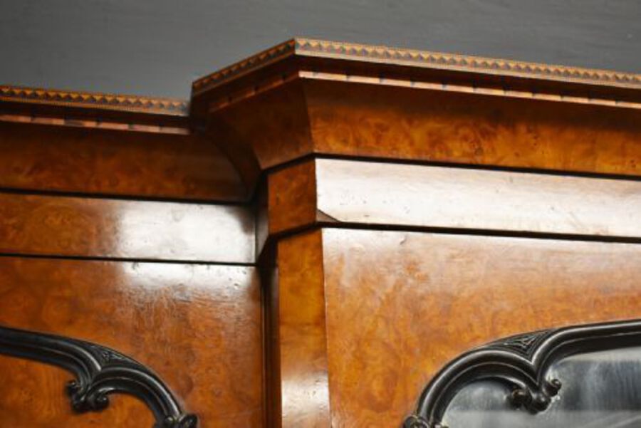 Antique 19th Century Victorian Burr Walnut Wardrobe