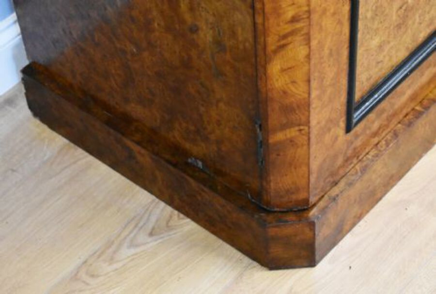 Antique 19th Century Victorian Burr Walnut Wardrobe