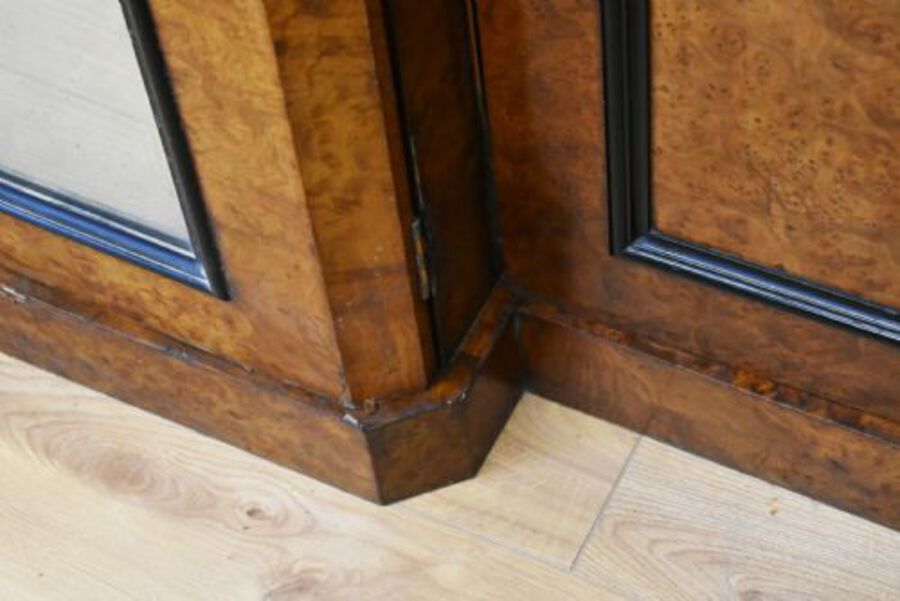 Antique 19th Century Victorian Burr Walnut Wardrobe