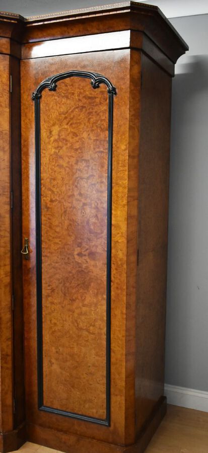 Antique 19th Century Victorian Burr Walnut Wardrobe