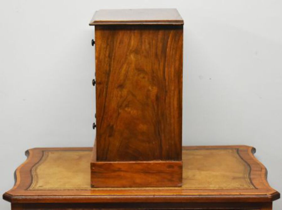 Antique Victorian Burr Walnut Miniature Chest of Drawers