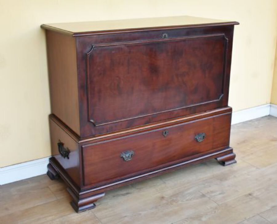 Antique George III Mahogany Silver Chest by T Wilson