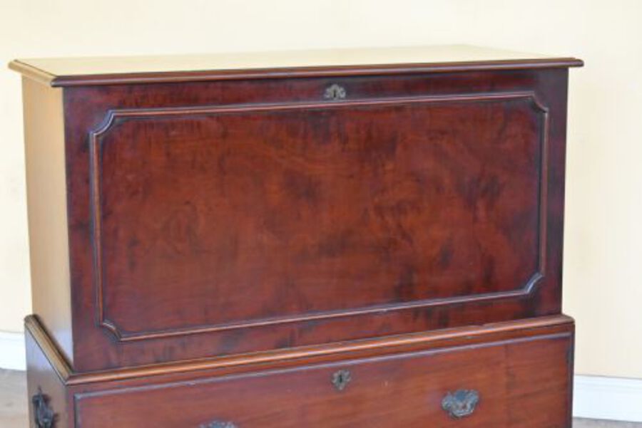 Antique George III Mahogany Silver Chest by T Wilson