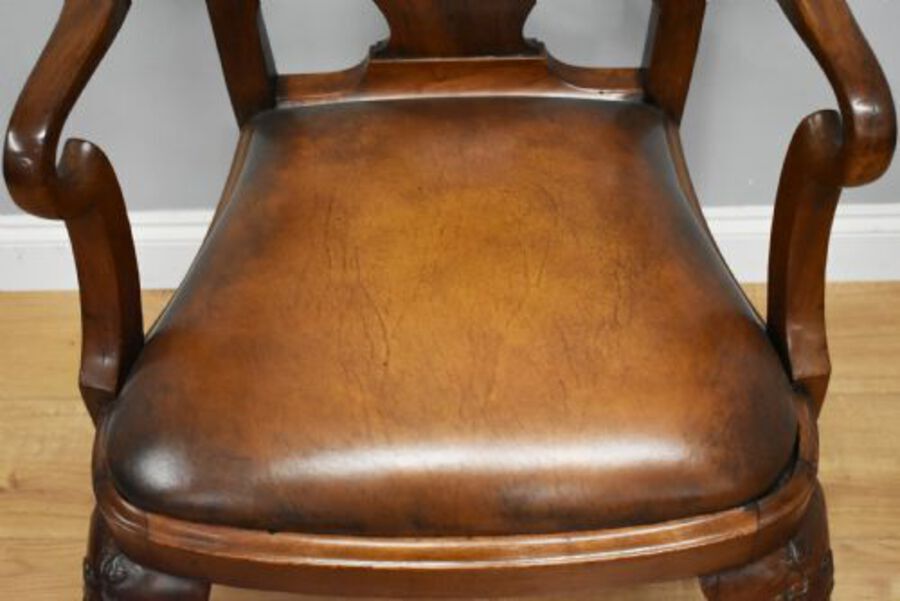 Antique 20th Century Queen Anne Style Armchair