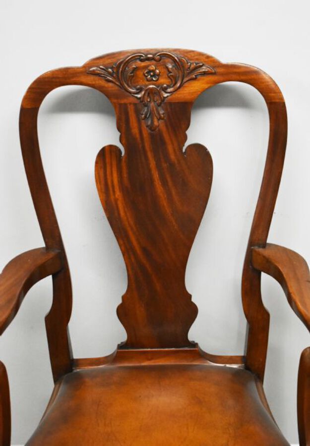 Antique 20th Century Queen Anne Style Armchair
