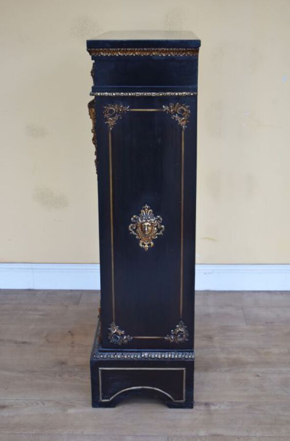 Antique 19th Century Victorian Boulle Pier Cabinet
