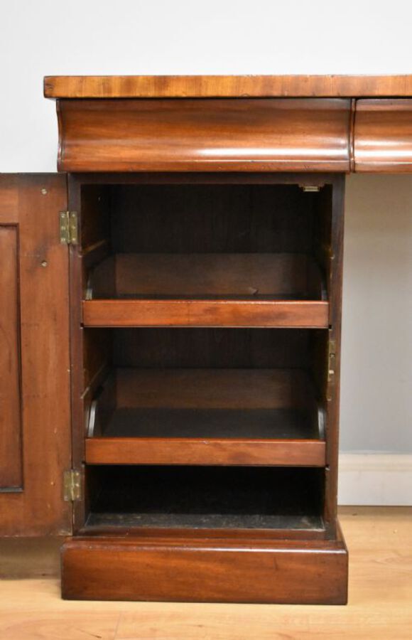 Antique 19th Century Victorian Mahogany Pedestal Sideboard
