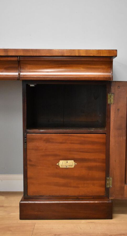 Antique 19th Century Victorian Mahogany Pedestal Sideboard