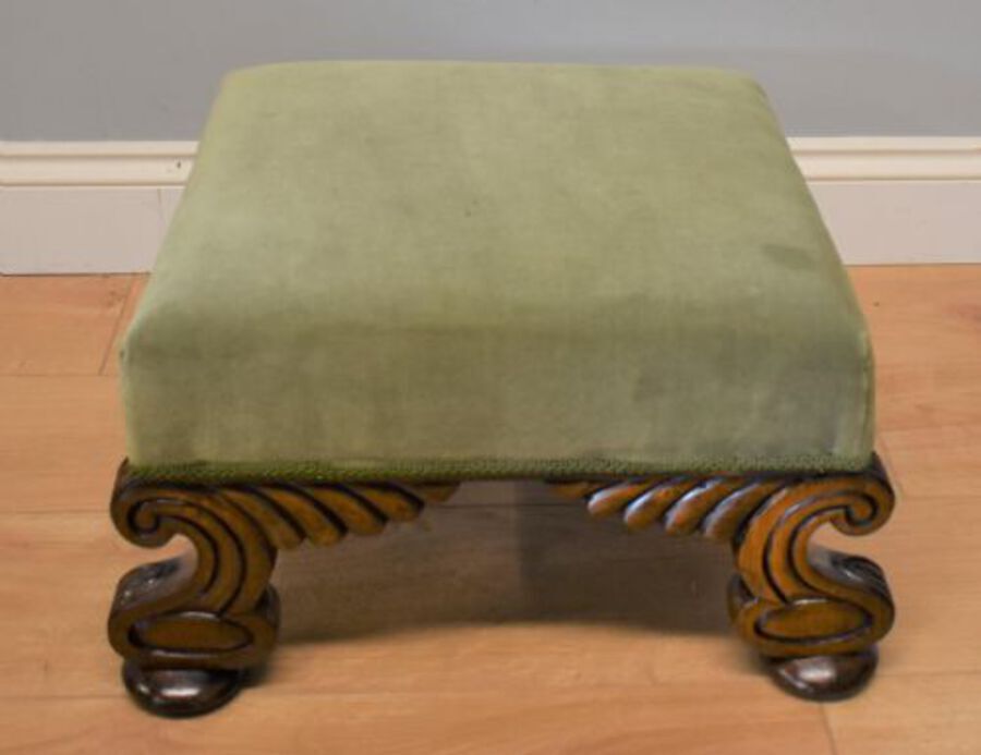 Antique Regency Mahogany Footstool