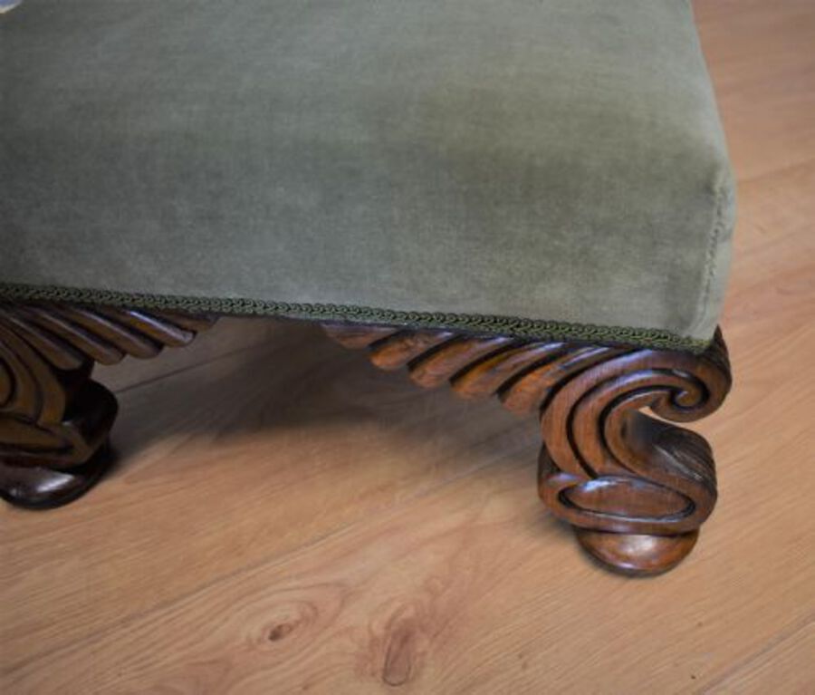 Antique Regency Mahogany Footstool