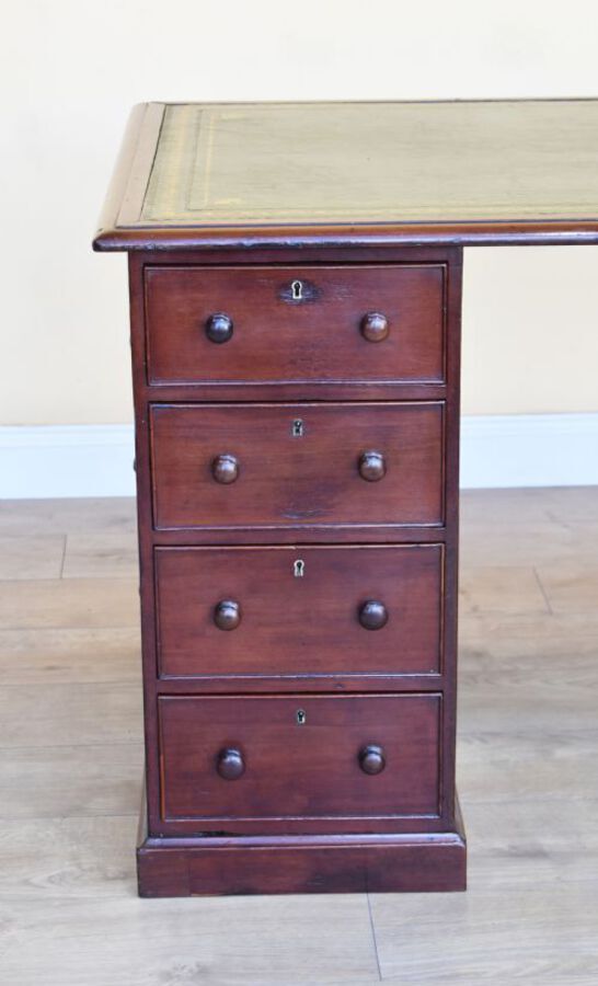 Antique George III Mahogany Pedestal Desk 