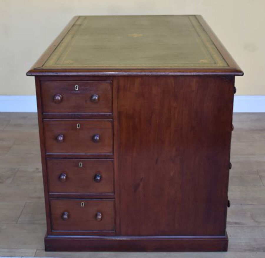 Antique George III Mahogany Pedestal Desk 