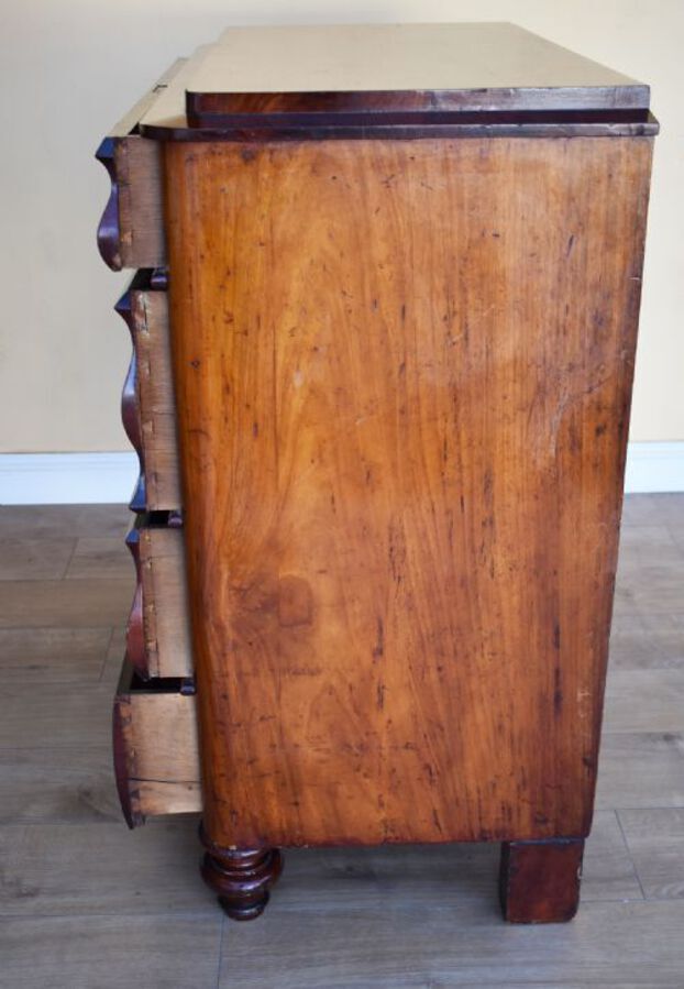 Antique 19th Century Beidermeir Walnut Chest of Drawers
