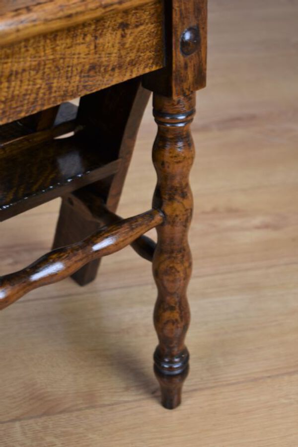Antique 19th Century Oak Metamorphic Library Steps