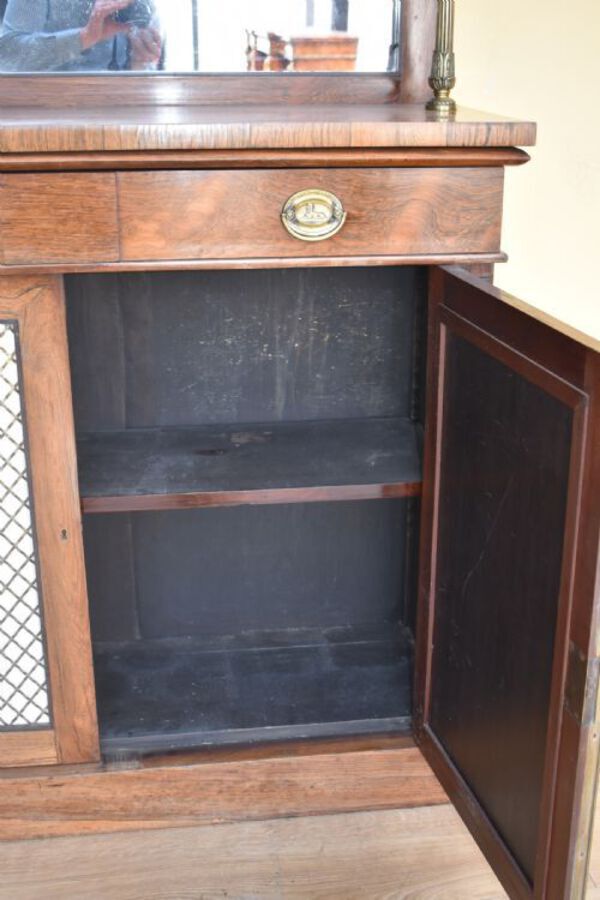 Antique 19th Century Regency Rosewood Chiffonier / Bookcase