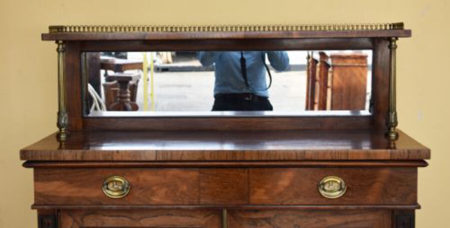 Antique 19th Century Regency Rosewood Chiffonier / Bookcase